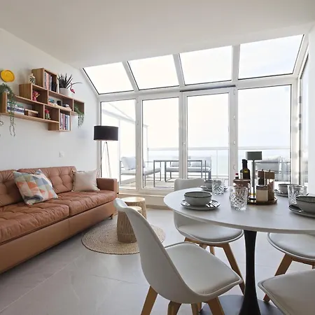 Apartman The Happy View - Penthouse Met 2 Terrassen Op De Zeedijk *