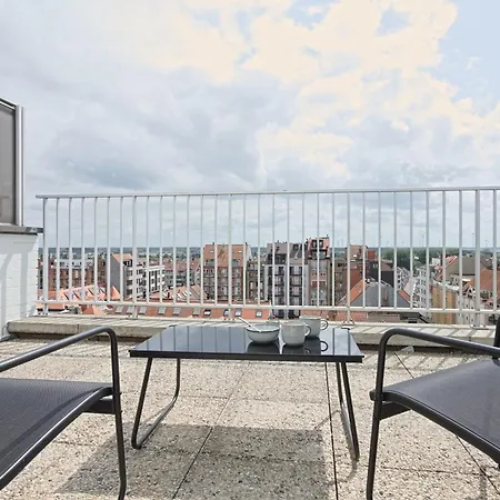 Апартаменты The Happy View - Penthouse Met 2 Terrassen Op De Zeedijk *