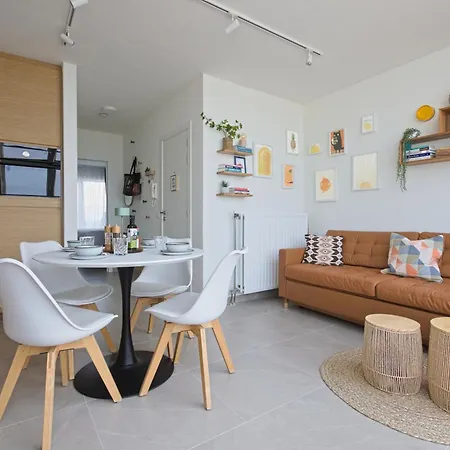 The Happy View - Penthouse Met 2 Terrassen Op De Zeedijk 아파트 크노케-하이스트