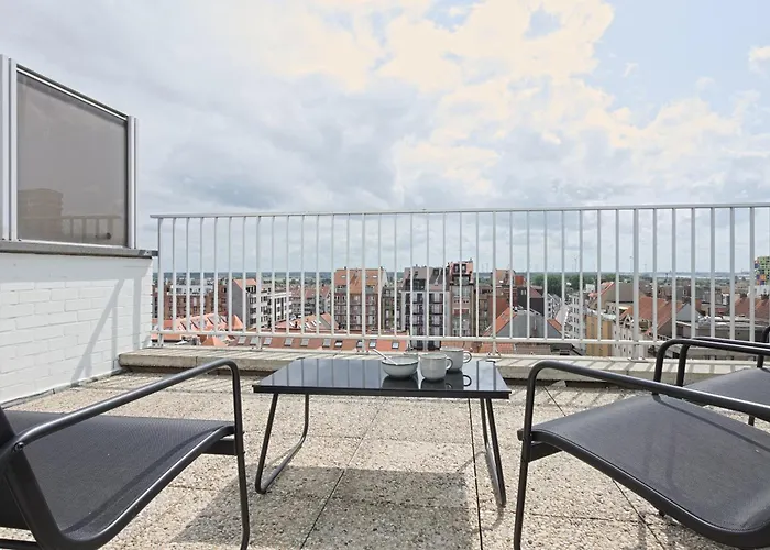 Апартаменты The Happy View - Penthouse Met 2 Terrassen Op De Zeedijk *