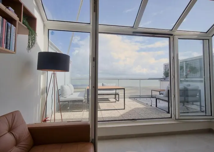 Апартаменты The Happy View - Penthouse Met 2 Terrassen Op De Zeedijk *